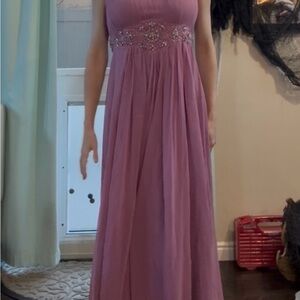 Dancing Queen Mauve Maxi Dress